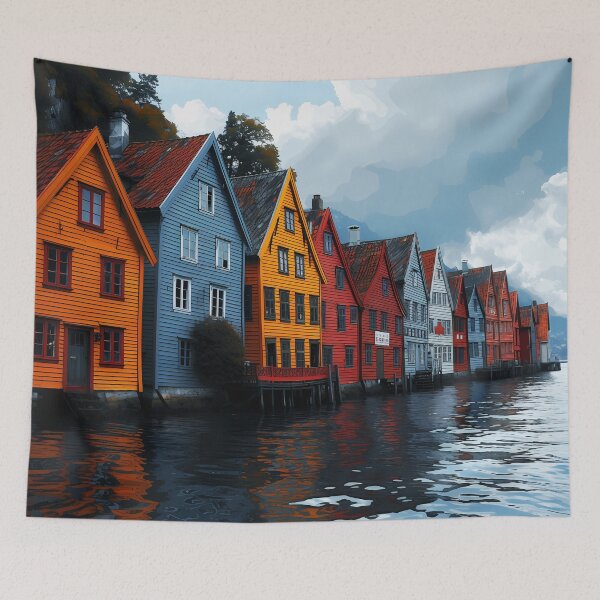 Item preview, Bryggen Norway Hanseatic Heritage designed and sold by MAJORKEYTEES.