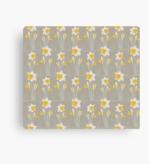 daffodils pattern Canvas Print