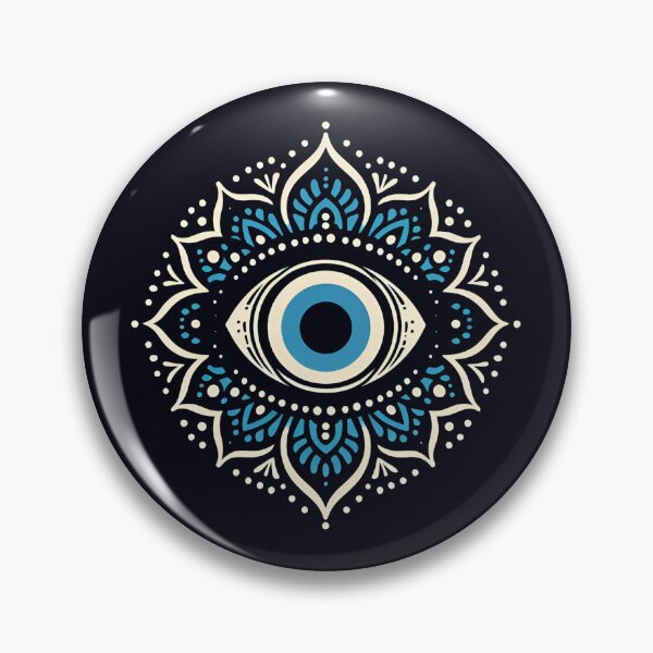 Item preview,  "Greek Evil Eye" Symbol  (Blue Background) designed and sold by MusesWhispers.