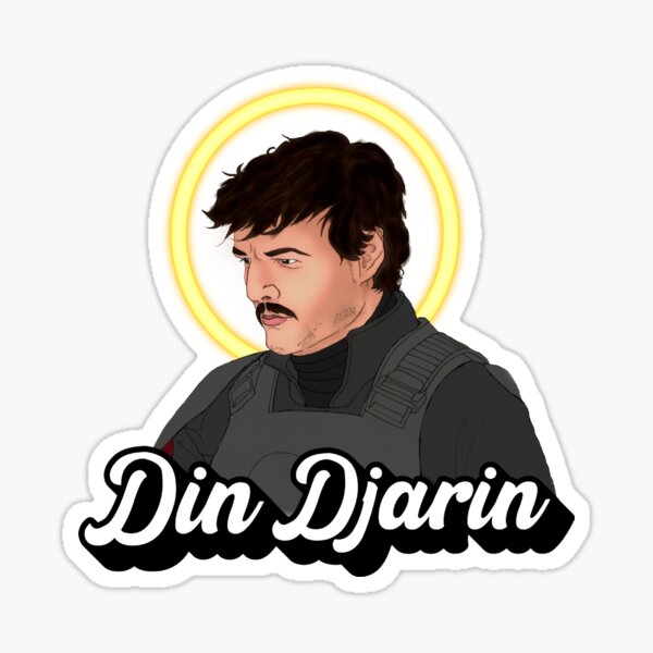 Vista previa del artículo con la obra «San Din Djarin», diseñado y vendido por JennHolton.