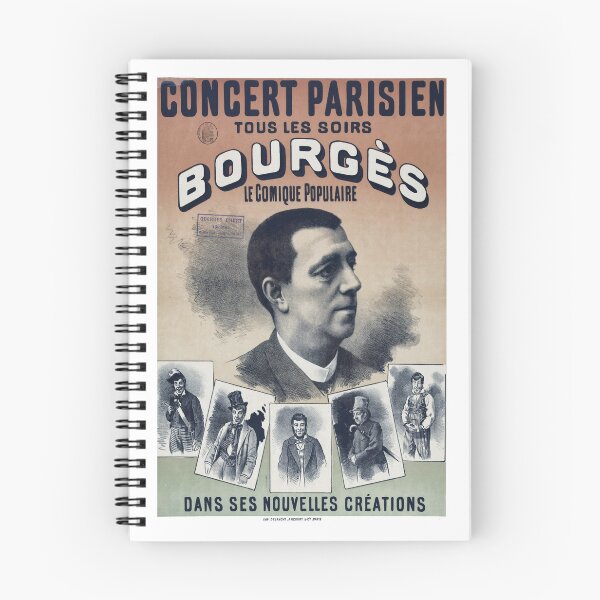 Item preview, Bourgès Parisian Concert Poster designed and sold by Cartsandrab.