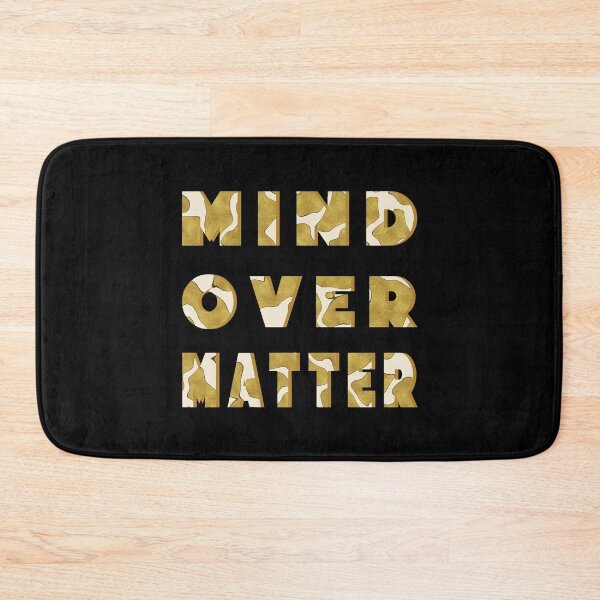 Item preview, Mind over matter golden animal fur pattern block type quote designed and sold by starseedgems.
