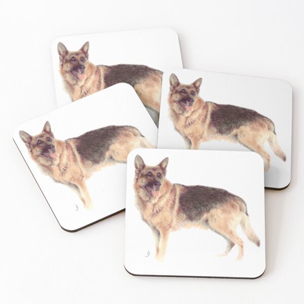 Item preview, German Shepherd coloured pencil for charity designed and sold by JayTCee.