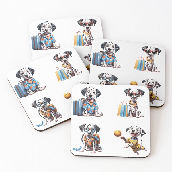 Item preview, Dalmatian cute puppy dog travel Sticker Pack designed and sold by Keffy.