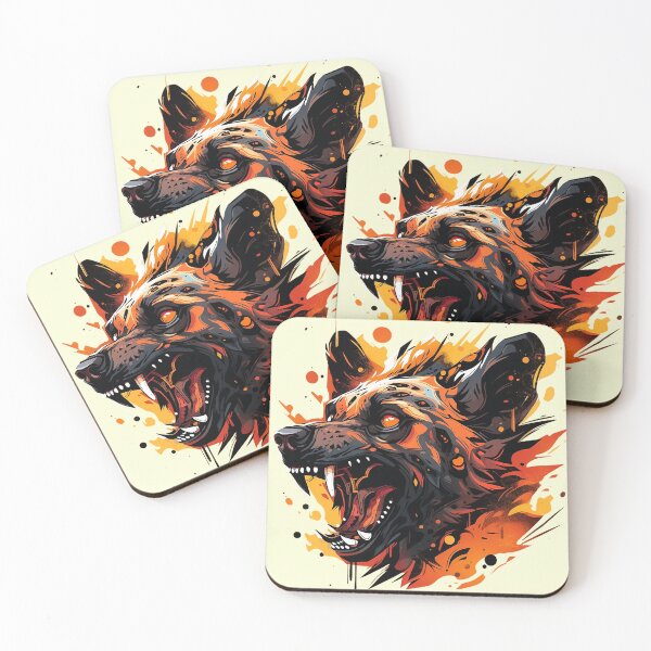 Item preview, wild dog head designed and sold by skateras.