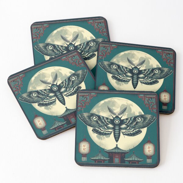 Item preview, Chinese vintage moon moth, the retro magic of the past in this style. designed and sold by NomadiCult.