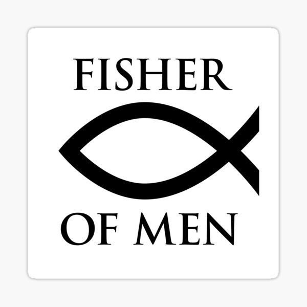 Item preview, Fisher of Men - Black on White designed and sold by joshcartoonguy.