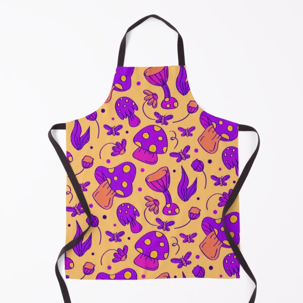 Item preview, Enchanting Purple Mushroom, Insect, and Flower Pattern designed and sold by LamarrDreams13.