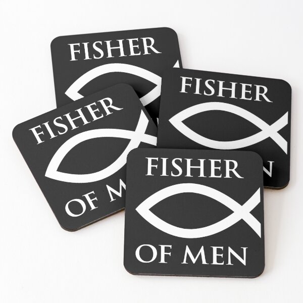 Item preview, Fisher of Men - White on Black designed and sold by joshcartoonguy.
