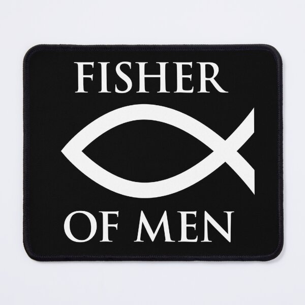 Item preview, Fisher of Men - White on Black designed and sold by joshcartoonguy.
