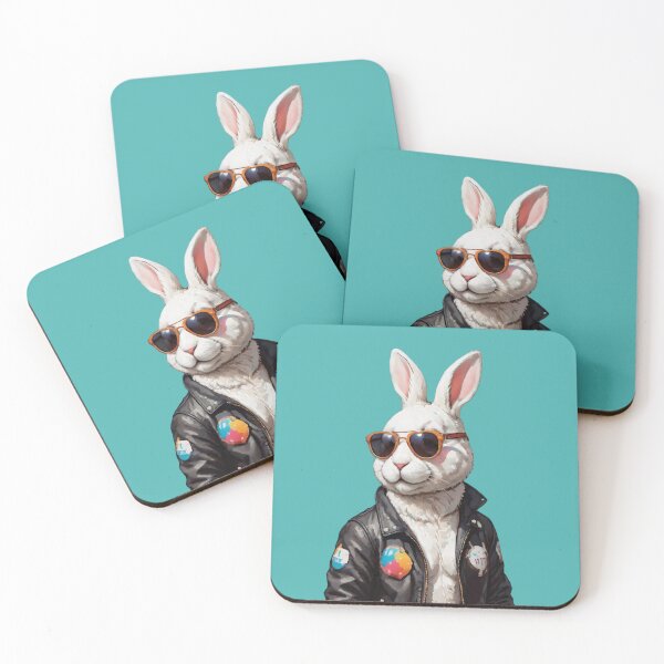 Artikelvorschau, Osterhase mit Lederjacke und Sonnenbrille entworfen und verkauft von twisted-dot.