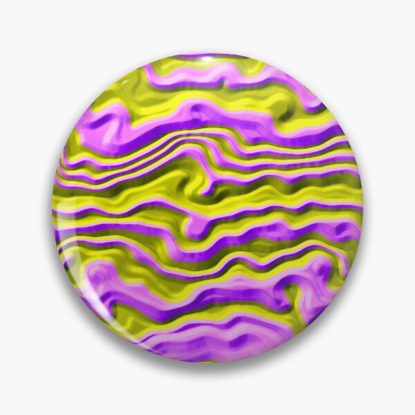 Aperçu de l'œuvre Rayures jaunes et violettes ondulées 3D créée et vendue par TheRulerofEarth.