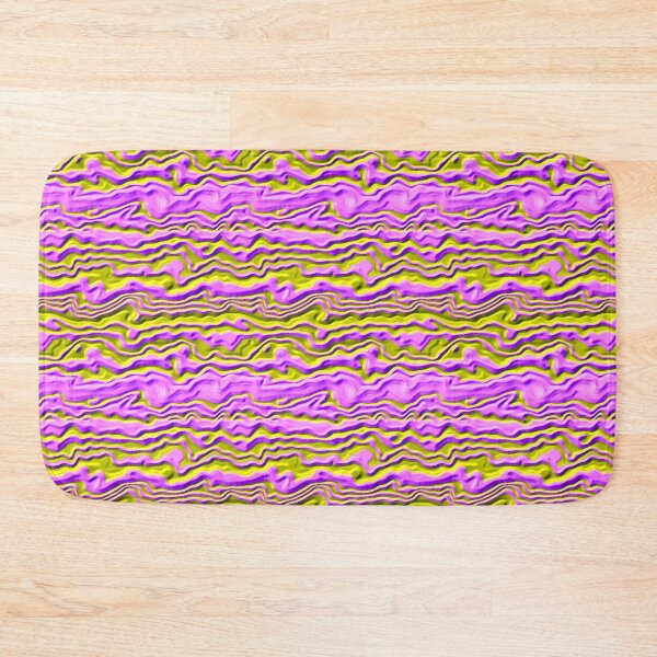 Item preview, 3D Wavy Yellow and Purple Stripes designed and sold by TheRulerofEarth.