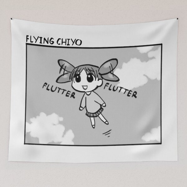 Item preview, Ransroom re-draws that panel of flying chiyo chan / funny azumanga daioh memes designed and sold by RansRoom.