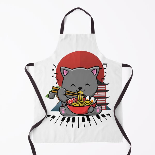 Artikelvorschau, Süße Katze isst Ramen-Nudeln mit Klaviermusik entworfen und verkauft von ShaneCRob.