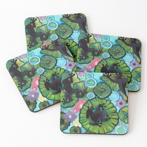Item preview, Frog Shadows designed and sold by ArtByBeatriz.