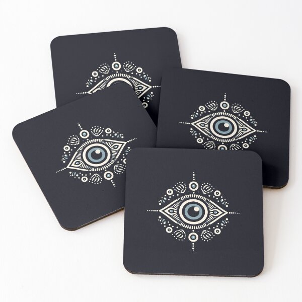 Item preview, "Greek Evil Eye" Symbol  (Blue Background) designed and sold by MusesWhispers.