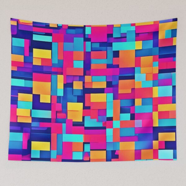 Item preview, Vibrant colors Pattern Art designed and sold by Health And Fitness Posts e-Store.