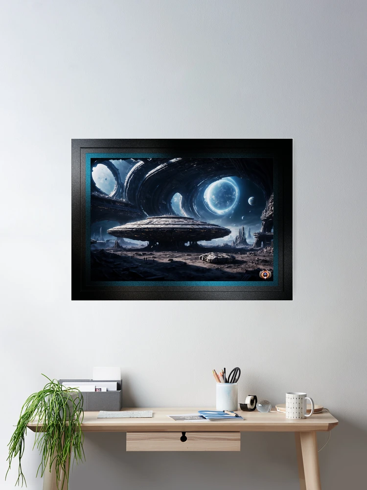 Repairing The Relics Of The Creators Stunning AI Concept Art by Xzendor7 Room Decor Poster Art Print