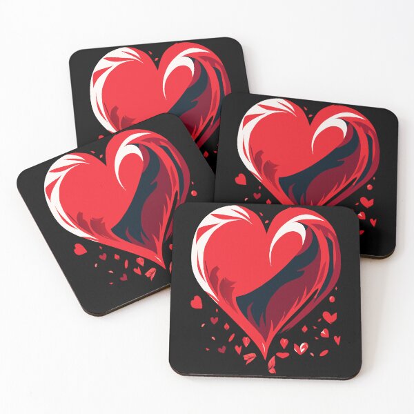 Item preview, Fragmented Affection,falling heart designed and sold by AgarutanPrint.