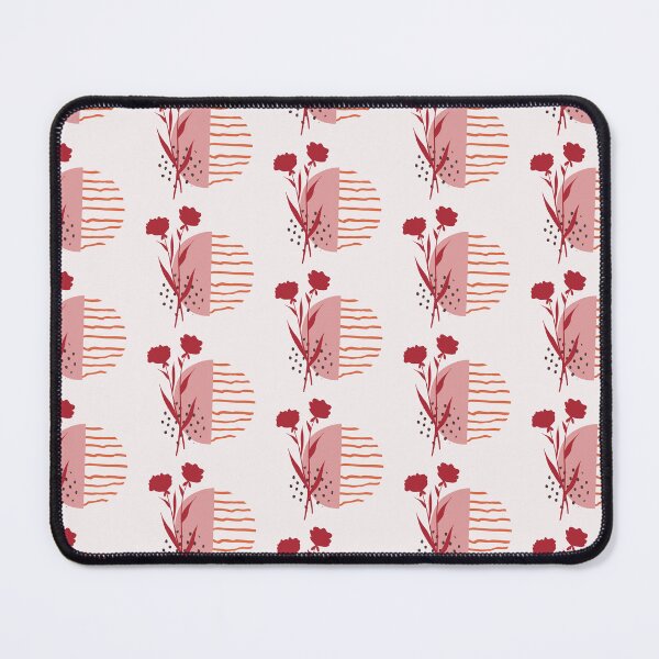 Item preview, Pink Boho & Red Rose  ; Botanical Bohemian Pattern designed and sold by PatternInArt.