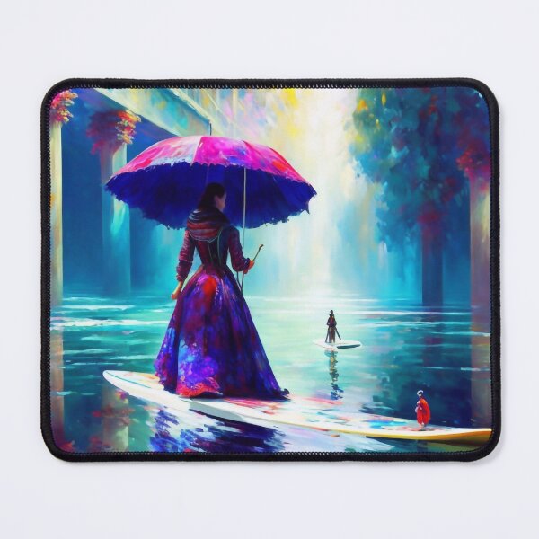 Item preview, Lady on a surfboard designed and sold by m-y-A-I-A-R-T-.