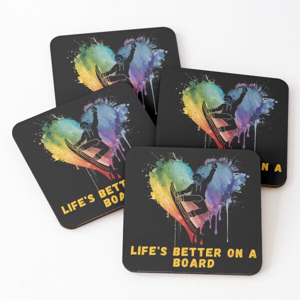 Item preview, Snowboard Winter Life's Better on a Board Design designed and sold by LovelyHappyGift.