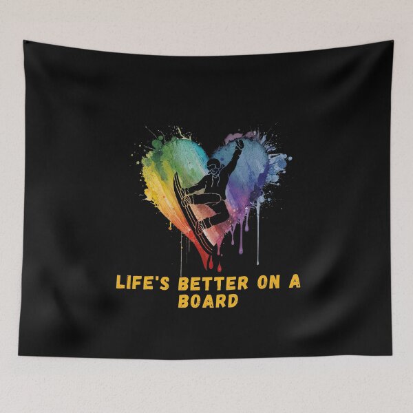Item preview, Snowboard Winter Life's Better on a Board Design designed and sold by LovelyHappyGift.
