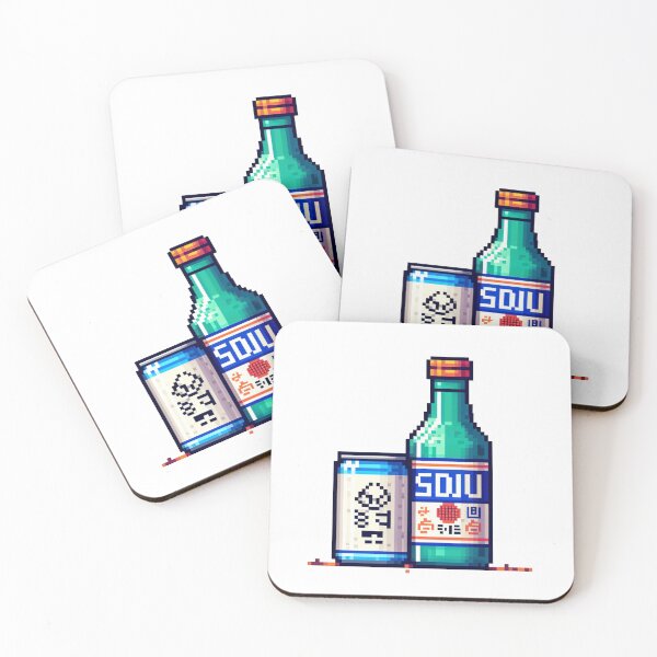 Item preview, Korea soju bar alcohol 8-bit game pixel art designed and sold by WindInMay.