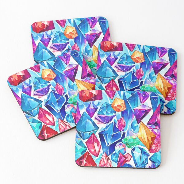 Item preview, Colorful Crystal Shard Design designed and sold by Health And Fitness Posts e-Store.