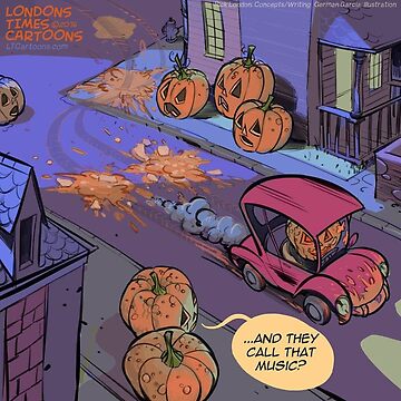 Artwork thumbnail, Smashing And Smashed Pumpkins by Rick London Gifts