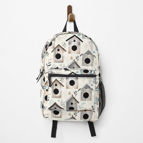 Item preview, Charming Birdhouse and Nature Pattern: Whimsical Home Decor and Apparel Design - Perfect for Bird Lovers and Spring Enthusiasts designed and sold by David Balzen.