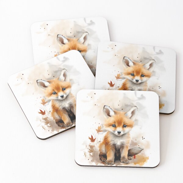 Artikelvorschau, Aquarell-Baby-Fuchs entworfen und verkauft von Simplysnowden.