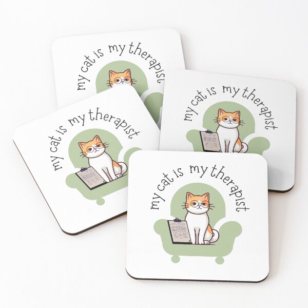 Item preview, Cat Therapist designed and sold by Busybeecrdesign.