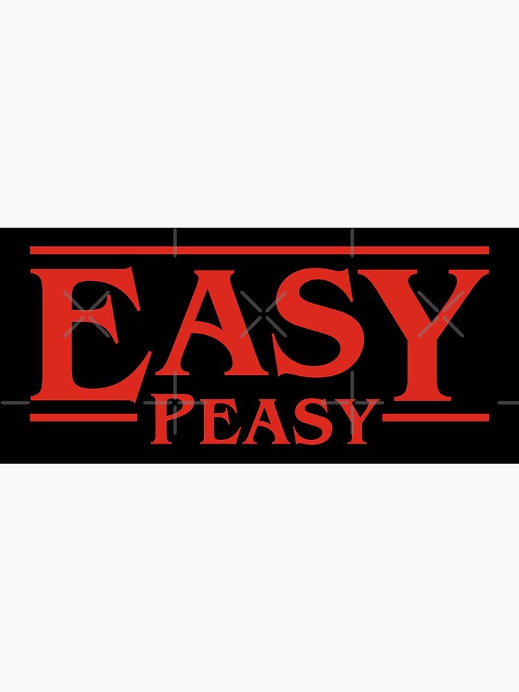 "Easy Peasy" Sticker by pigboom Redbubble