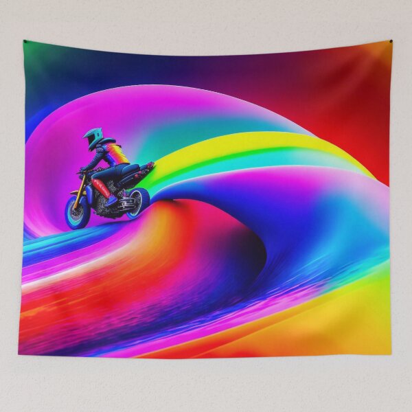 Item preview, Oceanic rainbow wave designed and sold by M-Y-A-R-T-.