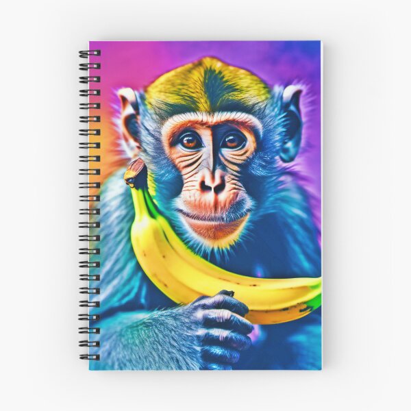 Item preview, Cool Monkey with Banana designed and sold by Health And Fitness Posts e-Store.