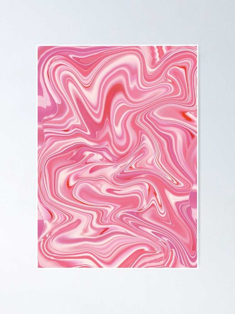 Pink Swirls Graphic Poster for Sale by nopemom