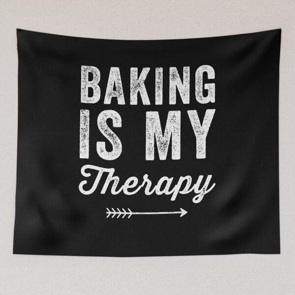 Item preview, Baking is my therapy - funny baker designed and sold by Captain Mood.