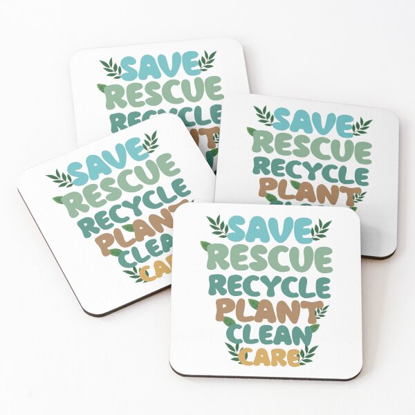 Item preview, Save Rescue Recycle Plant Clean Care  designed and sold by BestTshirtArt.