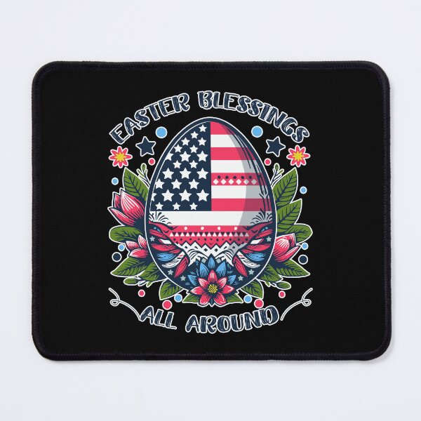 Item preview, Easter Blessings All Around - Easter Egg Flag designed and sold by patriotwardrobe.