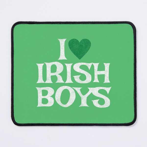 Item preview, Girls St Patricks Day I Love Irish Boys Heart Green Distressed designed and sold by alenaz.
