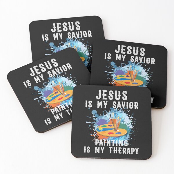 Artikelvorschau, JESUS IST MEIN RETTER. MALEREI IST MEINE THERAPIE entworfen und verkauft von marfanna.