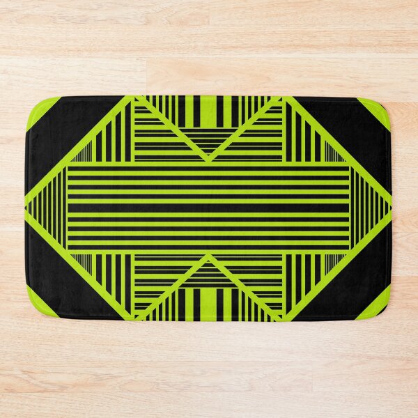 Item preview, Triangle stripes 2 in Lime Green and Black designed and sold by LAEC-Shop.