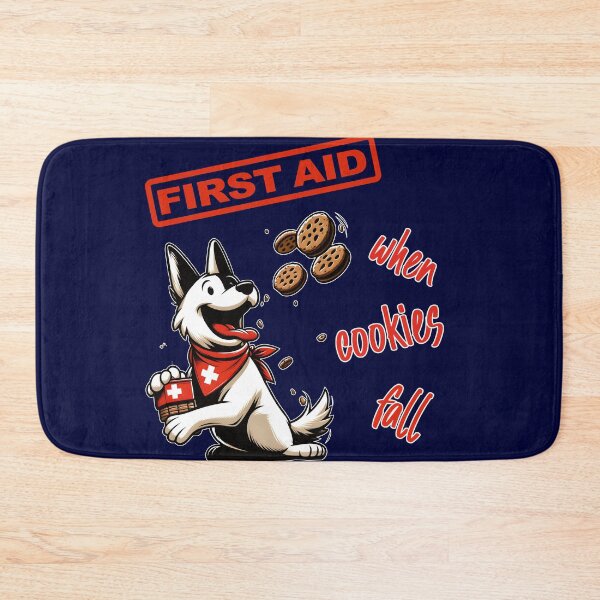 Item preview, FIRST AID when COOKIES fall designed and sold by Drew-Drew.