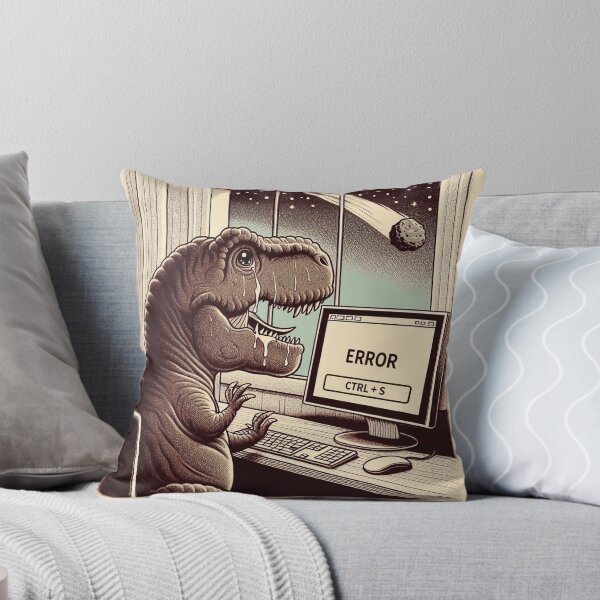 Item preview, Crying T-Rex: Don't forget to save your work! CTRL+S designed and sold by NomadiCult.