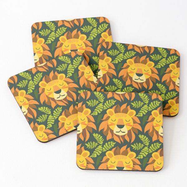 Item preview, Lion And Leaves Pattern designed and sold by xiao xuans.