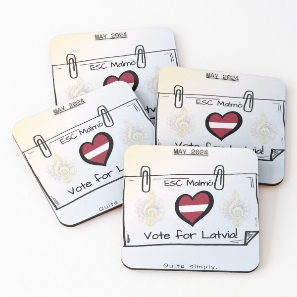 Item preview, EUROVISION SONG CONTEST 2024, VOTE FOR LATVIA designed and sold by CreativeBizarre.