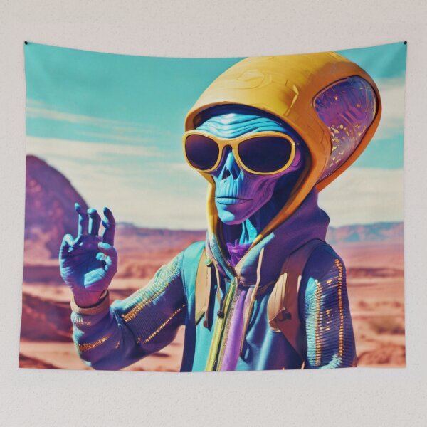 Item preview, Cool Alien Style designed and sold by Health And Fitness Posts e-Store.