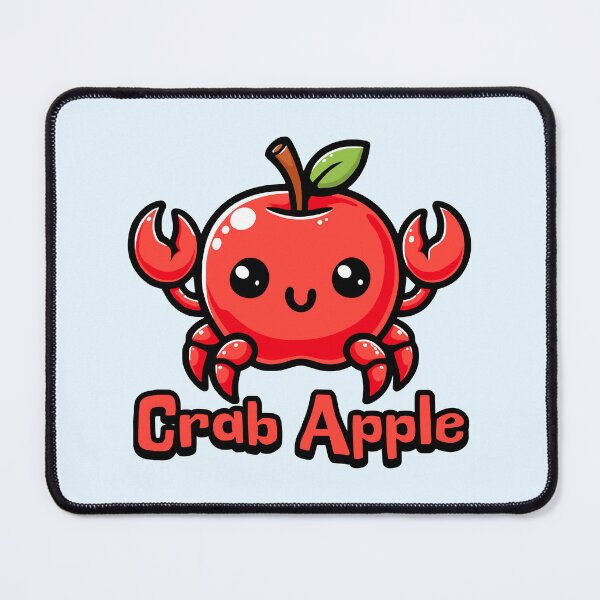 Item preview, Crab Apple! Cute Cute Food Animals Pun designed and sold by PMCreative.